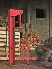 PHOTO  MECHANICAL LOG SPLITTER SEEN IN THE WOODSHED AT LOWER THORNEYHOLME FARM N