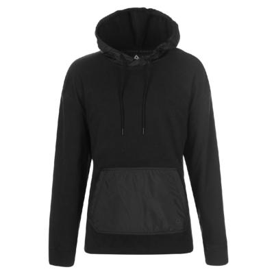 Reebok Herren Kapuzenpullover Sweatshirt Hoody SCHWARZ Jacke Micro Fleece M, L
