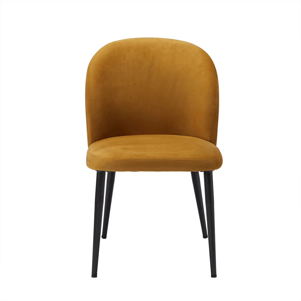 The Range Zara 2 Piece Dining Chair Set with Velvet Upholstery and