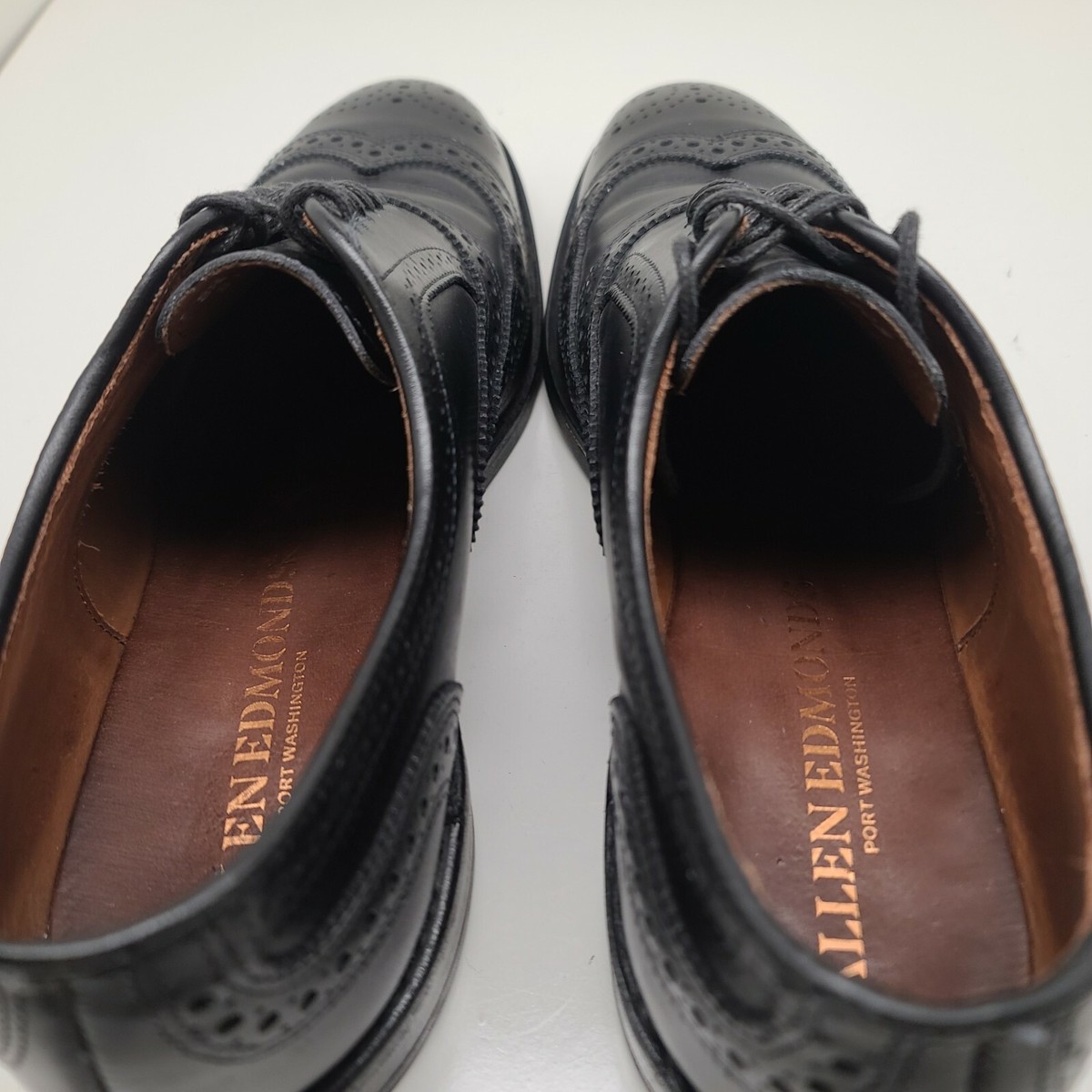 Allen Edmonds Men’s Shoes McAllister Port Washington Size 9.5 D Black Wingtip Allen Edmonds Men main image 4