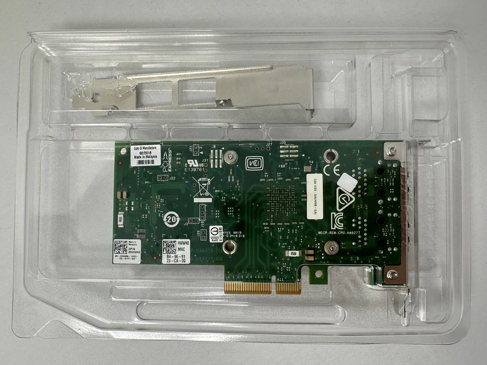 🔥🔥🔥 DELL Intel X550-T2 2port 10Gb Ethernet PCIe Network Adapter 04V7G2 0HWWN0 - Image 2 of 2