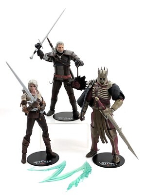 2021 McFarlane Witcher 3 Wild Hunt 7'' Figure Lot Complete Eredin Geralt Ciri