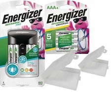 Energizer Recharge Pro AA and AAA Battery Charger Plus AA and AAA Cases