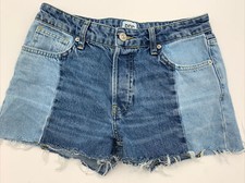 BDG Womens Shorts Sz 27 Button Fly Patched Cut Off