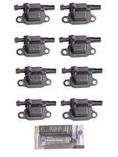 Set of 8 Ignition Coil & Tune Up Grease replacement For GMC Cadillac Chevy UF413