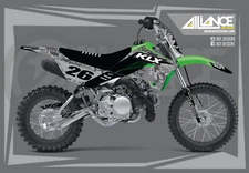 Graphics Kit for Kawasaki KLX110 KLX110R/RL (2010-2023) CAMO SERIES- GREY