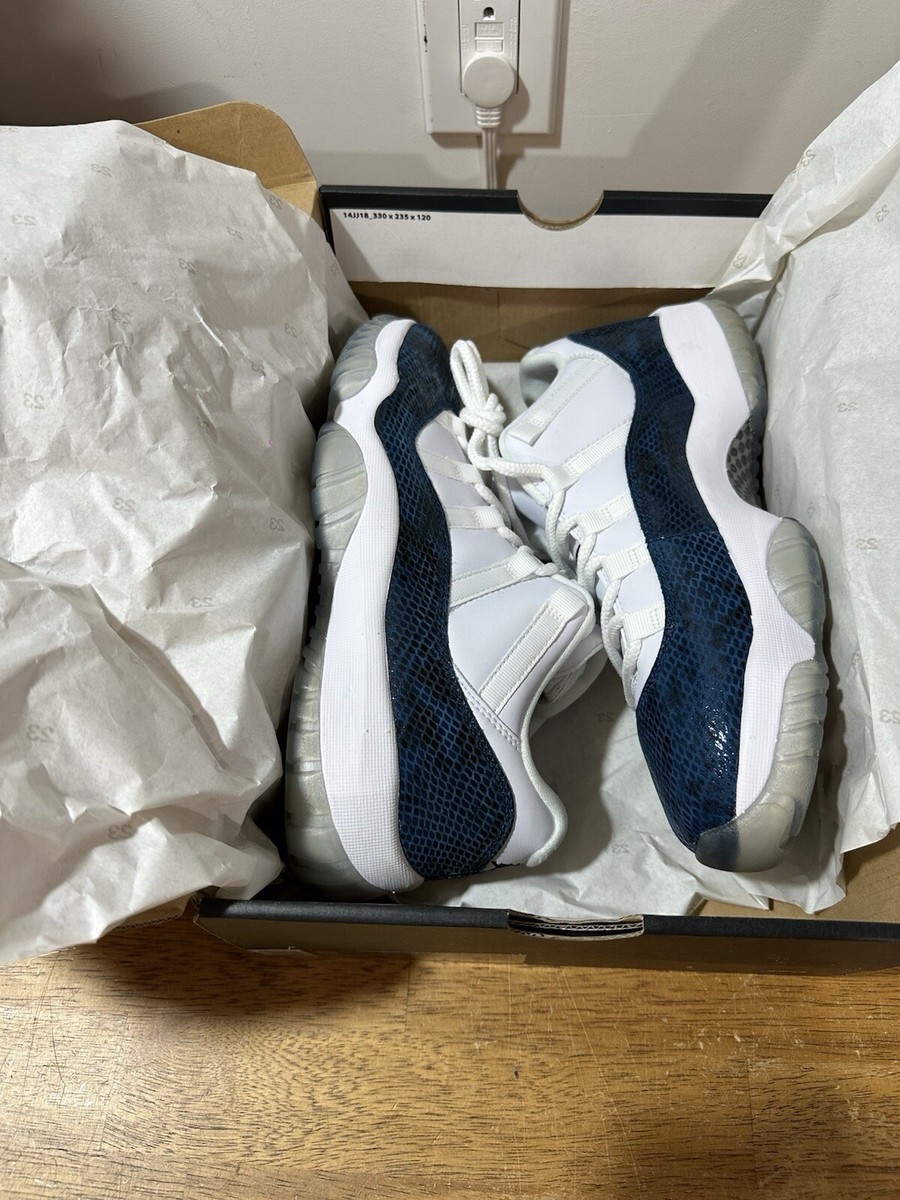 Size 7 - Jordan 11 Retro Low Snakeskin 2019 Blue White