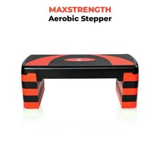 Max Strength 5 Level Aerobic Stepper Adjustable Yoga Step Gym Fitness Exercise