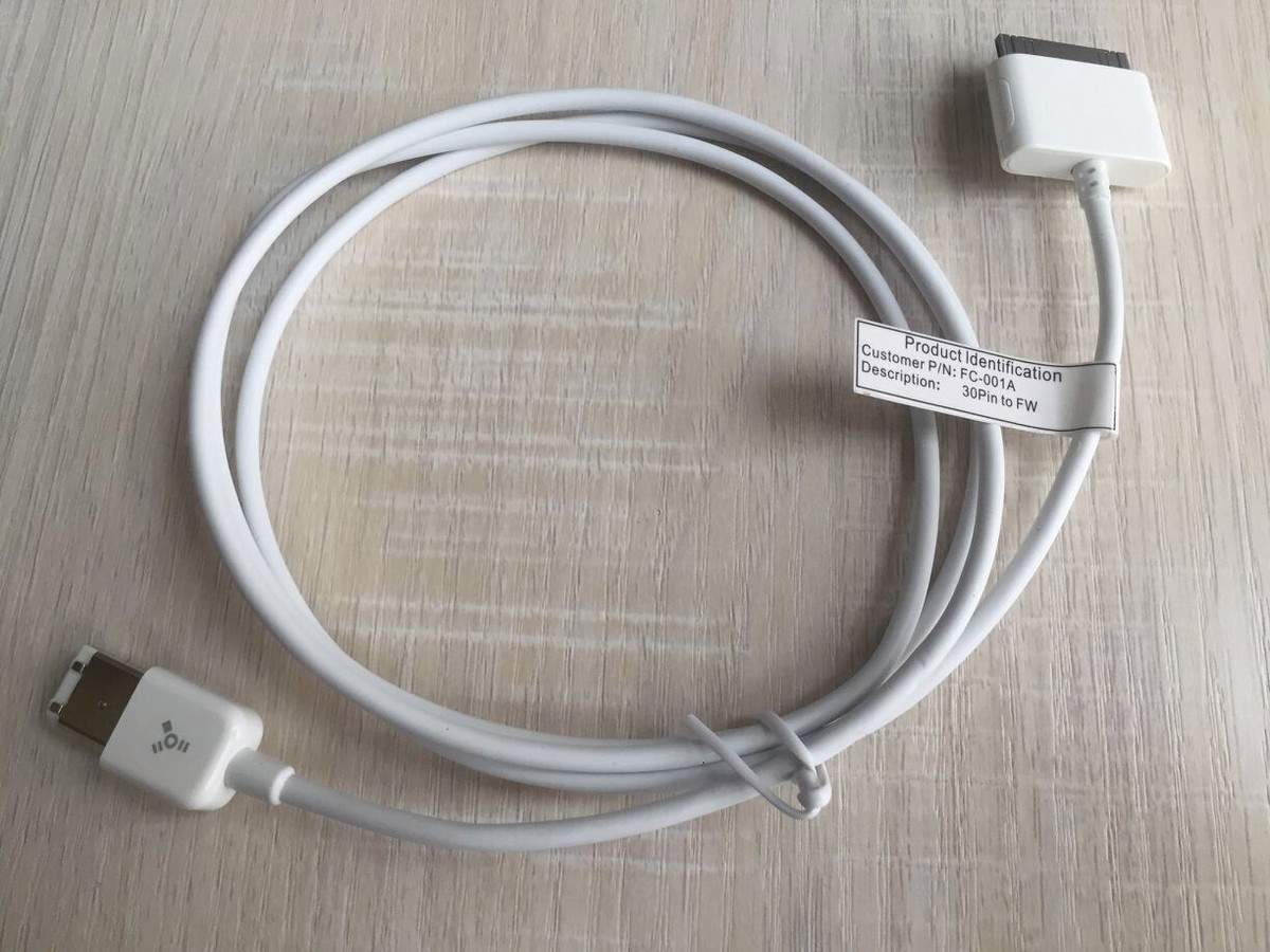 Apple iPod 30GB FireWireケーブル付き（ジャンク） 6Pin-30Pin IEEE 1394 Firewire Charging Cable For Apple iPod