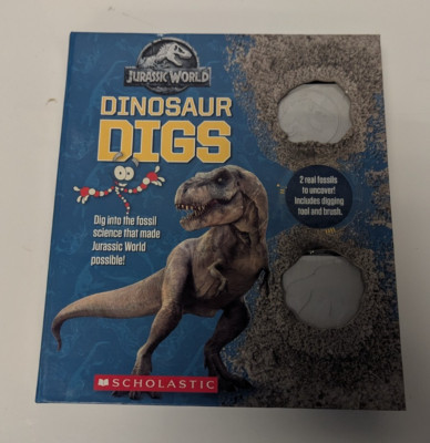 Dinosaur Digs (Jurassic World) by Marilyn Easton w/ 2 digging tools & fossils