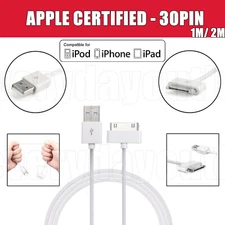 [2PACK] 30 Pin USB Sync Data Cable Charger Cord for Old Classic iPad 1 2 3 4 Gen