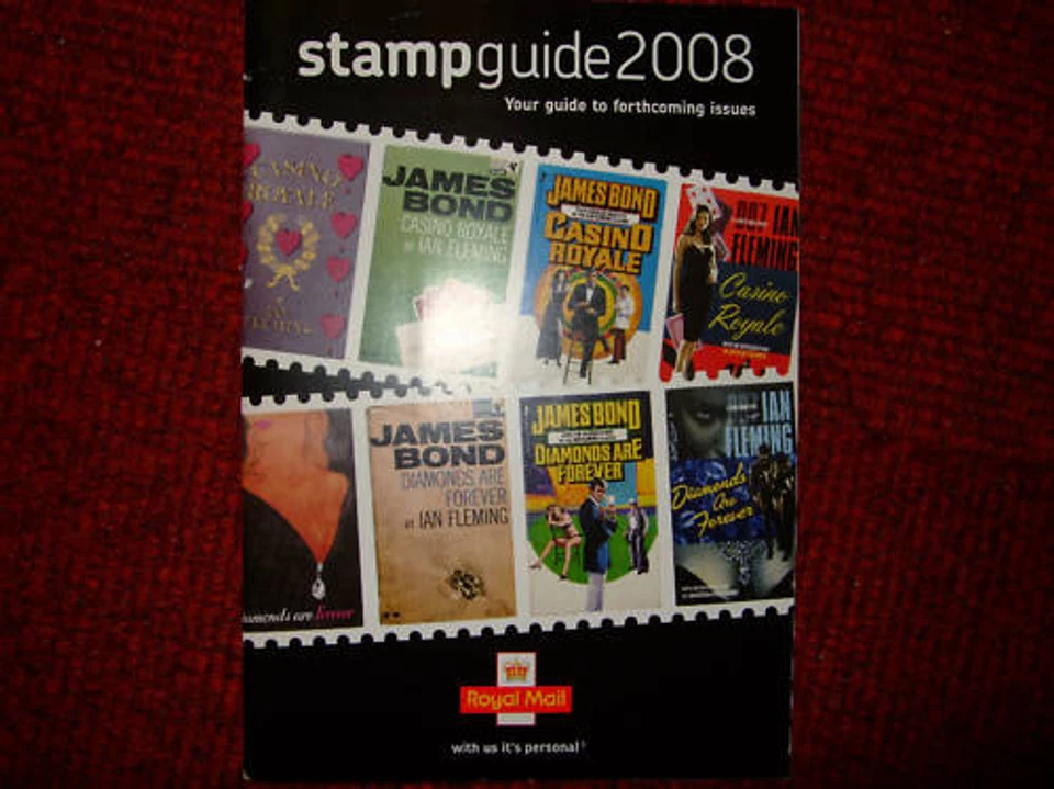 Royal Mail Briefmarkenführer 2008 James Bond neuwertig