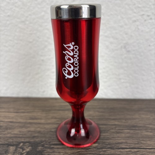 Vintage Coors Bier Colorado rot Schnapsglas Kunststoff 4,5" selten Sammlerstück - Bild 1 von 12