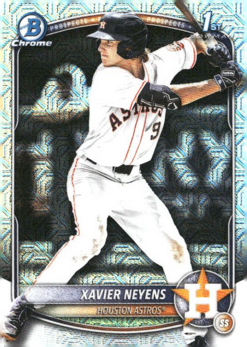 2025 Bowman Draft #BDC-2 Xavier Neyens Chrome Mojo Refractor