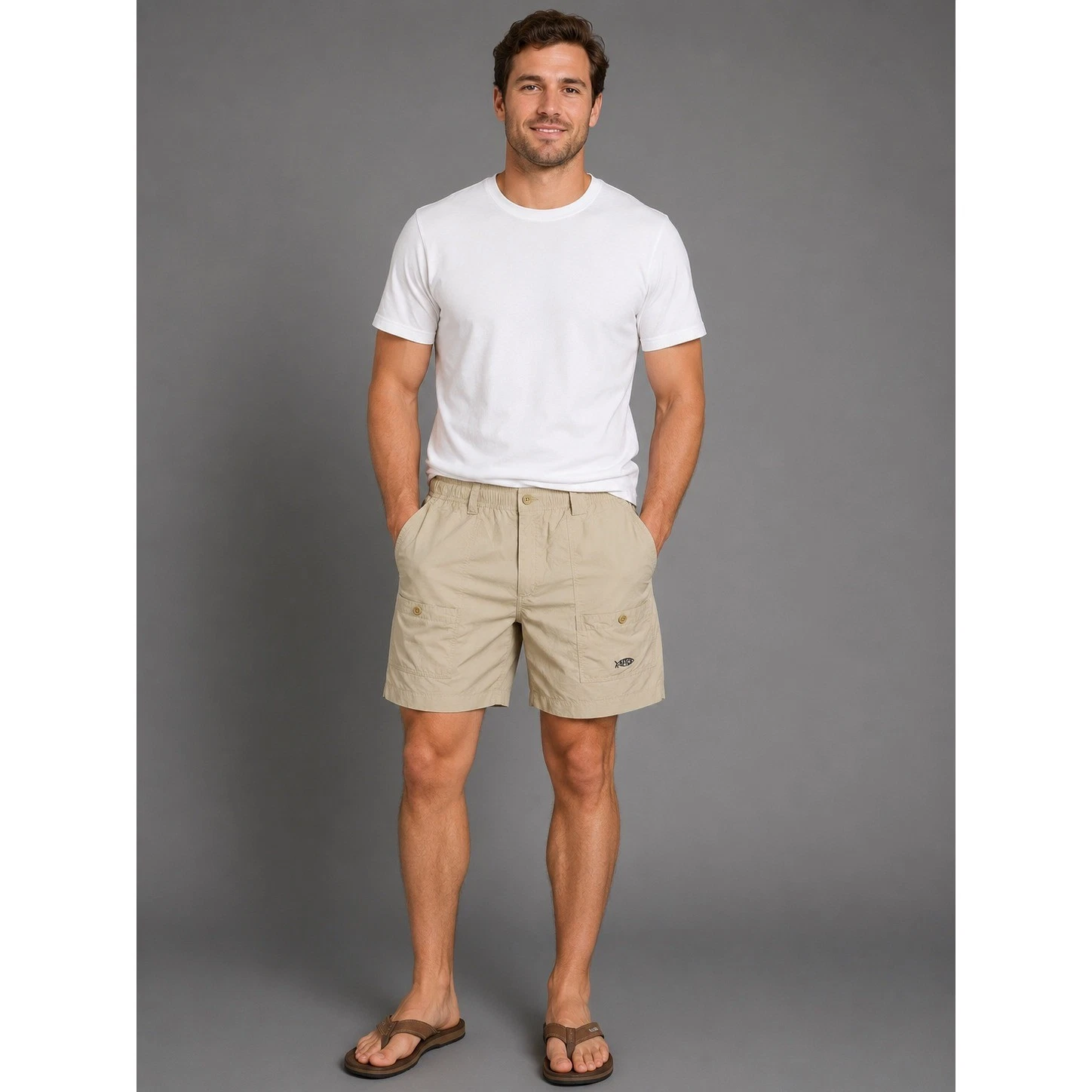AFTCO Original Fishing Shorts Khaki Utility Performance Shorts Size 40
Opens in a new window or tab