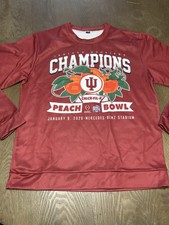 Indiana Hoosiers Football 2026 Peach Bowl Champions Sweatshirt Men s M College