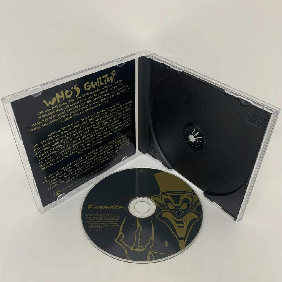 Álbum CD Insane Clown Posse RINGMASTER BUEN ESTADO franqueo gratuito Foto 3 de 4