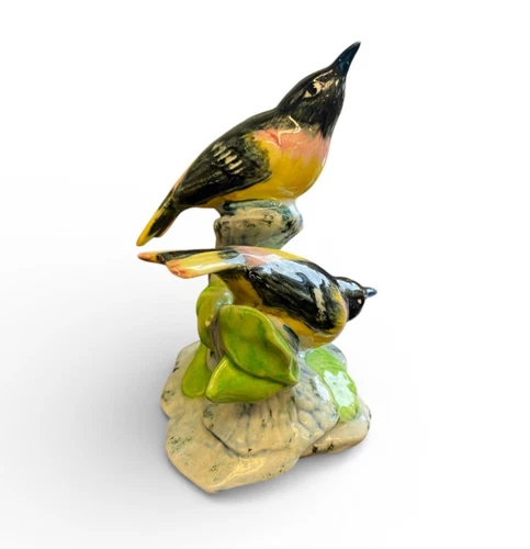 Vintage Stangl Pottery Bird Double Orioles 3402D Figurine SignedJ.W.F.