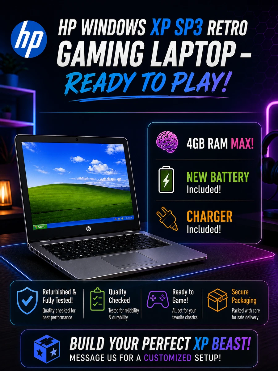 HP Windows XP PC Laptops & Netbooks 14-14.9 in Screen for sale | eBay