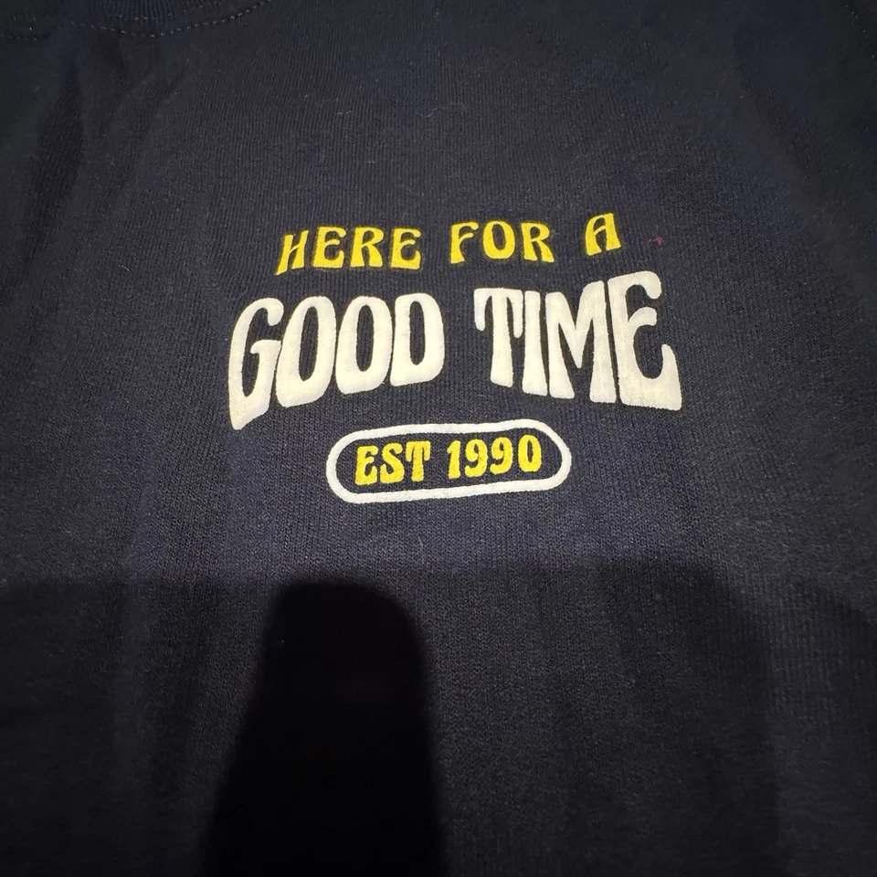 Red Eight “Here for A Good Time”Sweatshirt Black Size Large - Image 2 of 4