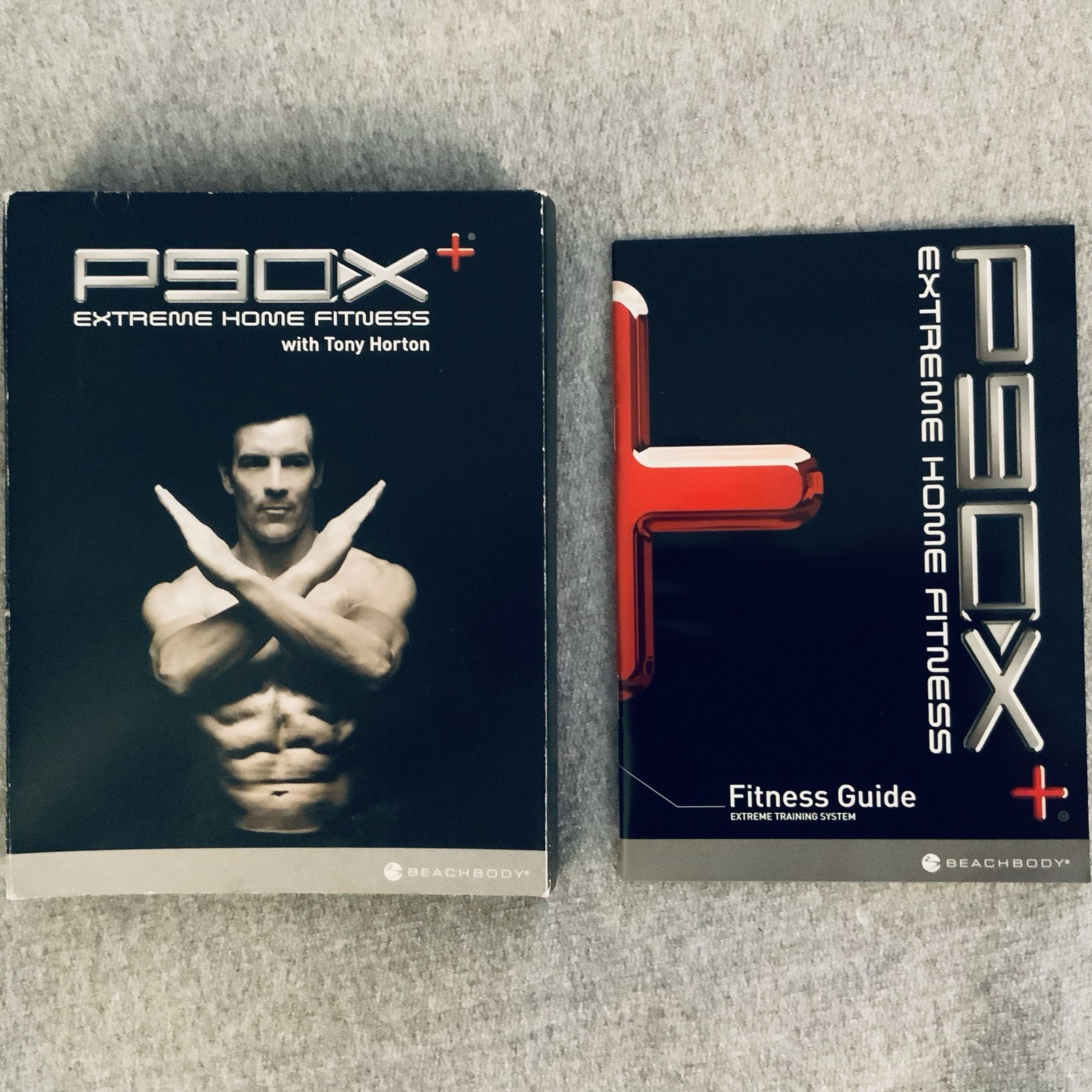 BeachBody P90X Plus Extreme Home Fitness W Tony Horton 4 DVD Workout Set + Guide