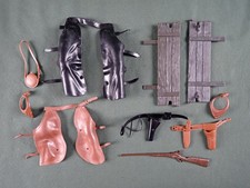 VINTAGE JOHNNY WEST COWBOY ACTION FIGURE ACCESSORIES  LOT 5  MARX