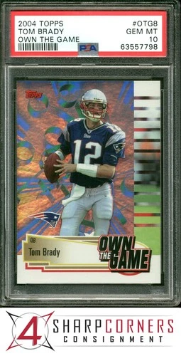 2004 TOPPS OWN THE GAME #OTG8 TOM BRADY PATRIOTS PSA 10