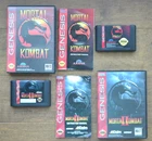 Mortal Kombat I & II (Sega Genesis, 1993 1994) Cartridges Cases Manuals Complete