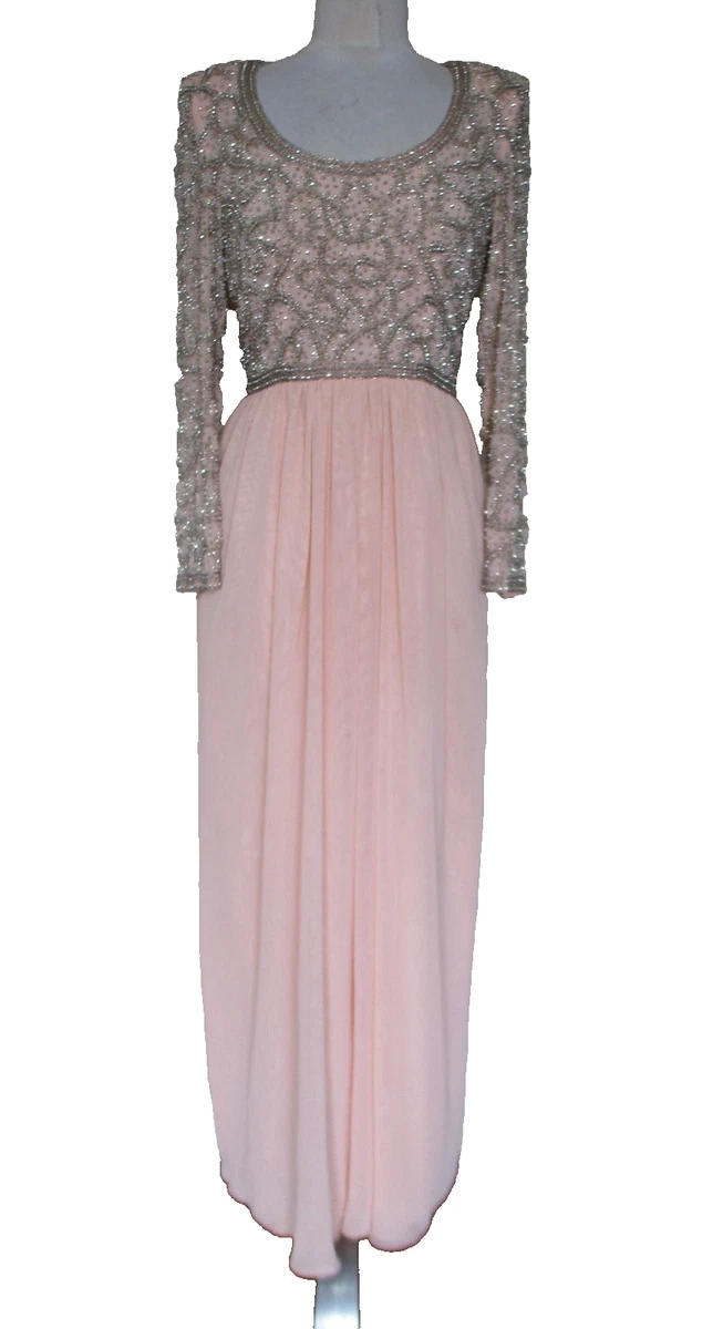 green emerald velvet dress Ala Silk-Blend Maxi Dress in Brown S