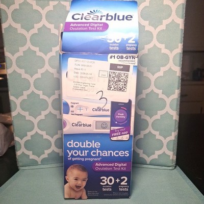 *Clearblue Advanced Digital Ovulation Test Kit 30 Ovulation + 2 Pregnancy Tests