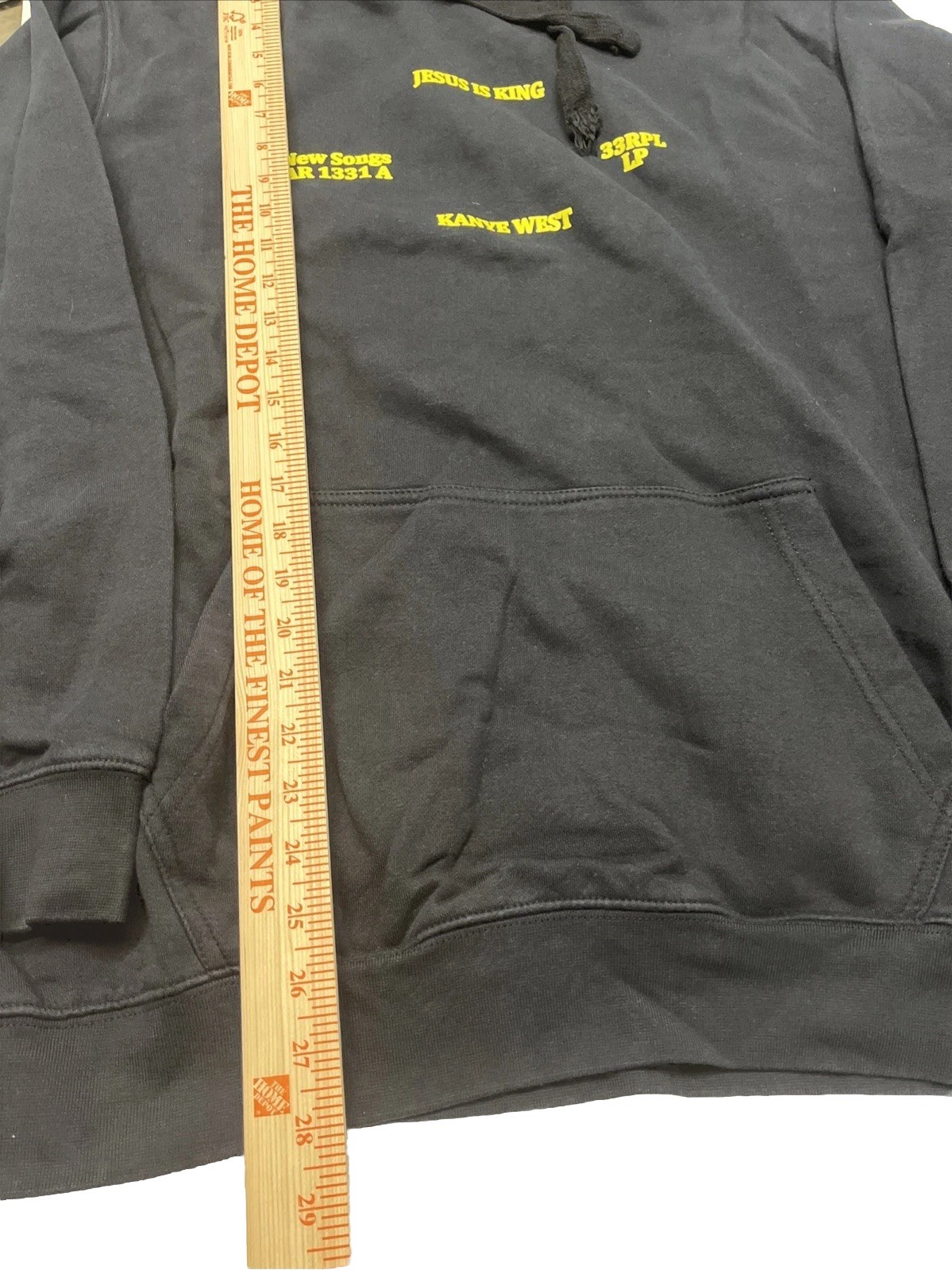 Vintage Kanye West Jesus Is King Vinyl Black Large Sweatshirt Hoodie image 8
