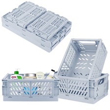 Plastic Storage Baskets for Desk Organizing, Office Drawer Organizer, 2 Mediu...