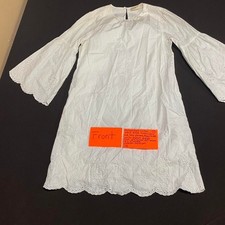 Michael Kors medium White mini dress embroidered with bell long sleeves. SKU135