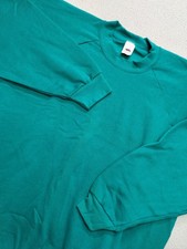 Vintage 90s Fruit Of The Loom Blank Crew Neck Sweatshirt Womens 3XL Tea USA MADE