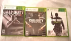 Lot of 3 ~Call of Duty Black Ops, Black Ops II & MW3  Xbox 360 ~ Complete