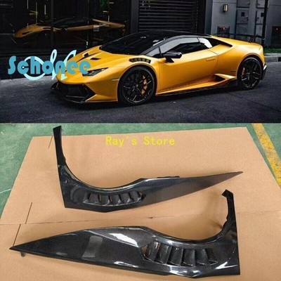 Carbon Fiber Front Fender Bumper Side Plate For Lamborghini Huracan LP580 LP610