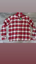 Gap Kids Boys Sise XXL Button Down Plaid Long Sleeved Shirt Red New W/ Tags