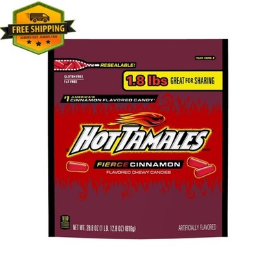 Hot Tamales Fierce Cinnamon Chewy Candy   28.8 oz Stand-Up Bag, 1 Count