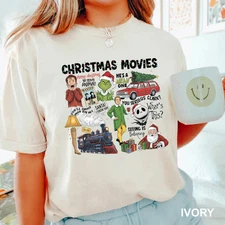 Christmas 90s Movies Shirt, Christmas Shirt for Movies Lovers Shirt