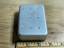 Vintage Perrine #69 Aluminum Fly Case with Flies