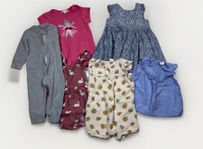 Baby Girl Natural Cotton Clothing Bundle Infant size 6-12 months Spring Summer