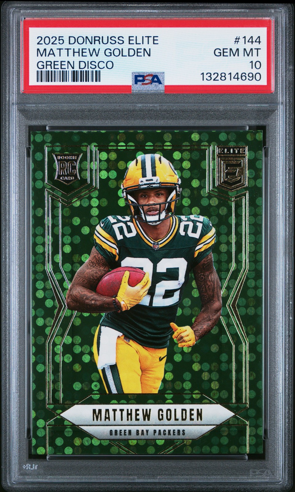 Matthew Golden Panini Donruss Elite #144 Green Disco