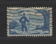 États-Unis n° YT 575 oblitéré année 1953 -Fermiers