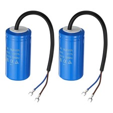 2Pcs 100uF 250VAC 2Wires 50/60Hz CD60 Run Capacitor