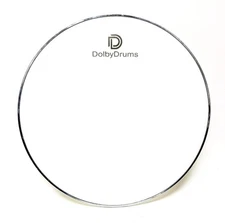 Dolby Drums 22” 3-Ply MESH Low Volume Resonant or Batter Drumhead White