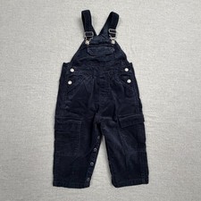 Vintage Y2K Baby Gap Unisex Navy Cargo Overalls Size 2XL 2T Brushed Cotton