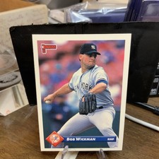 BOB WICKMAN YANKEES 1993 DONRUSS BASEBALL CARD #417