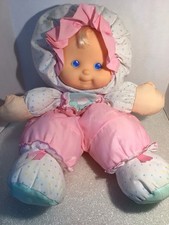 The Vintage Puffalump Kids 13" Plush Fisher Price Stuffed Baby Doll