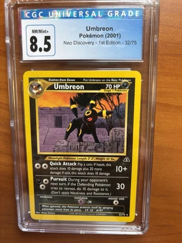 Pokémon Neo Discovery Umbreon 1st Edition Non-Holo CGC 8.5