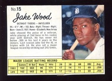 1962 Jell-O  Jello Baseball Card #15 Jake Wood